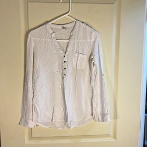 Woman’s Long Sleeve White Blouse